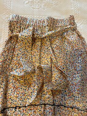 ME+EM floral tiered maxi skirt